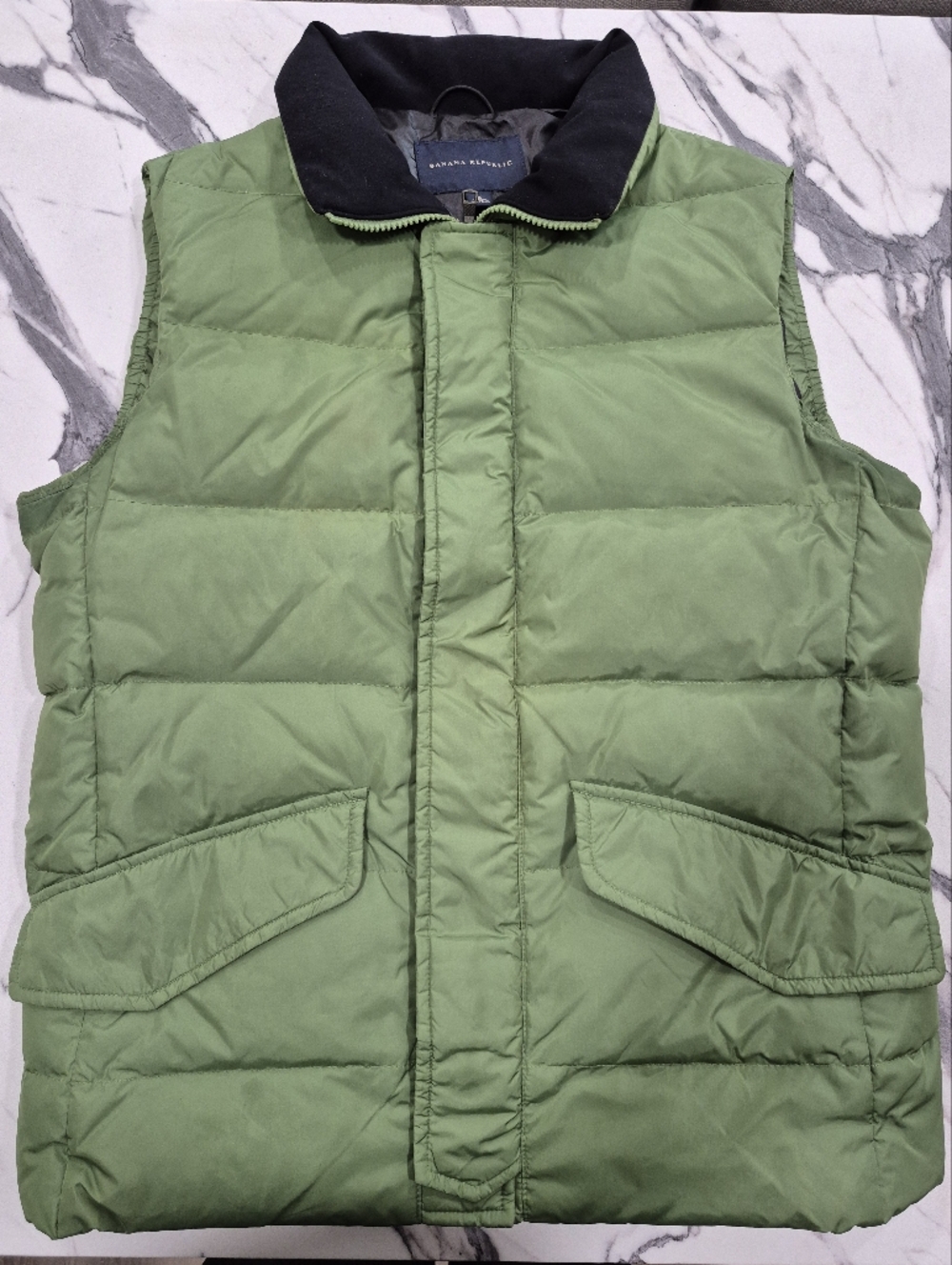 Banana Republic Puffer Vest, Mens Small, Green